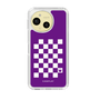 スリムプロテクションケース［ Racing checkered flag Purple - レーシングチェッカーフラッグ パープル ］