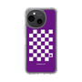 スリムプロテクションケース［ Racing checkered flag Purple - レーシングチェッカーフラッグ パープル ］