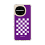 スリムプロテクションケース［ Racing checkered flag Purple - レーシングチェッカーフラッグ パープル ］