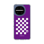 スリムプロテクションケース［ Racing checkered flag Purple - レーシングチェッカーフラッグ パープル ］