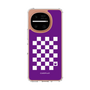 スリムプロテクションケース［ Racing checkered flag Purple - レーシングチェッカーフラッグ パープル ］