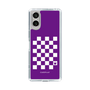 スリムプロテクションケース［ Racing checkered flag Purple - レーシングチェッカーフラッグ パープル ］