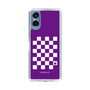 スリムプロテクションケース［ Racing checkered flag Purple - レーシングチェッカーフラッグ パープル ］