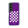 スリムプロテクションケース［ Racing checkered flag Purple - レーシングチェッカーフラッグ パープル ］