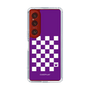 スリムプロテクションケース［ Racing checkered flag Purple - レーシングチェッカーフラッグ パープル ］