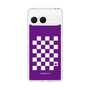 スリムプロテクションケース［ Racing checkered flag Purple - レーシングチェッカーフラッグ パープル ］