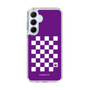 スリムプロテクションケース［ Racing checkered flag Purple - レーシングチェッカーフラッグ パープル ］