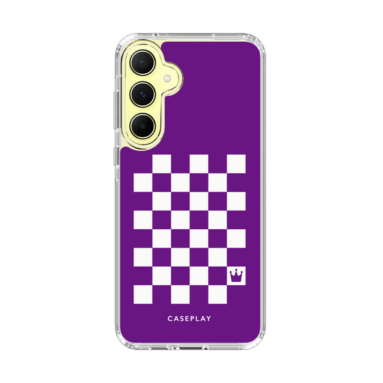 スリムプロテクションケース［ Racing checkered flag Purple - レーシングチェッカーフラッグ パープル ］