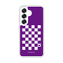 スリムプロテクションケース［ Racing checkered flag Purple - レーシングチェッカーフラッグ パープル ］