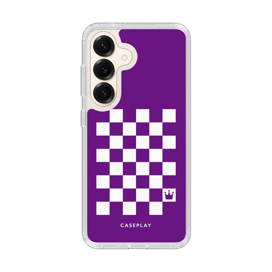 スリムプロテクションケース［ Racing checkered flag Purple - レーシングチェッカーフラッグ パープル ］