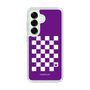 スリムプロテクションケース［ Racing checkered flag Purple - レーシングチェッカーフラッグ パープル ］