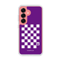 スリムプロテクションケース［ Racing checkered flag Purple - レーシングチェッカーフラッグ パープル ］