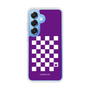 スリムプロテクションケース［ Racing checkered flag Purple - レーシングチェッカーフラッグ パープル ］