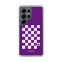 スリムプロテクションケース［ Racing checkered flag Purple - レーシングチェッカーフラッグ パープル ］