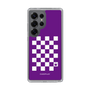 スリムプロテクションケース［ Racing checkered flag Purple - レーシングチェッカーフラッグ パープル ］