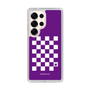 スリムプロテクションケース［ Racing checkered flag Purple - レーシングチェッカーフラッグ パープル ］