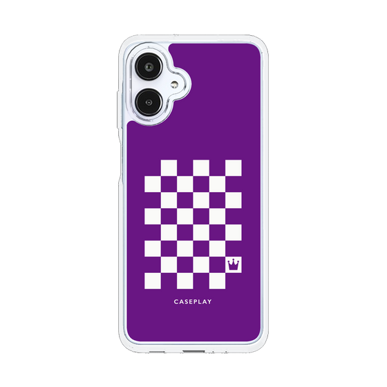 スリムプロテクションケース［ Racing checkered flag Purple - レーシングチェッカーフラッグ パープル ］