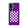 スリムプロテクションケース［ Racing checkered flag Purple - レーシングチェッカーフラッグ パープル ］