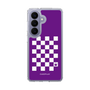 スリムプロテクションケース［ Racing checkered flag Purple - レーシングチェッカーフラッグ パープル ］