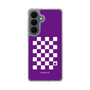 スリムプロテクションケース［ Racing checkered flag Purple - レーシングチェッカーフラッグ パープル ］