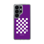 スリムプロテクションケース［ Racing checkered flag Purple - レーシングチェッカーフラッグ パープル ］