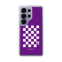 スリムプロテクションケース［ Racing checkered flag Purple - レーシングチェッカーフラッグ パープル ］