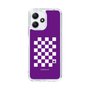 スリムプロテクションケース［ Racing checkered flag Purple - レーシングチェッカーフラッグ パープル ］