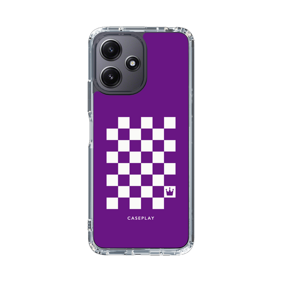 スリムプロテクションケース［ Racing checkered flag Purple - レーシングチェッカーフラッグ パープル ］