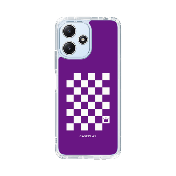 スリムプロテクションケース［ Racing checkered flag Purple - レーシングチェッカーフラッグ パープル ］