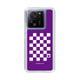 スリムプロテクションケース［ Racing checkered flag Purple - レーシングチェッカーフラッグ パープル ］