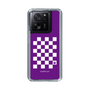 スリムプロテクションケース［ Racing checkered flag Purple - レーシングチェッカーフラッグ パープル ］