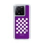 スリムプロテクションケース［ Racing checkered flag Purple - レーシングチェッカーフラッグ パープル ］