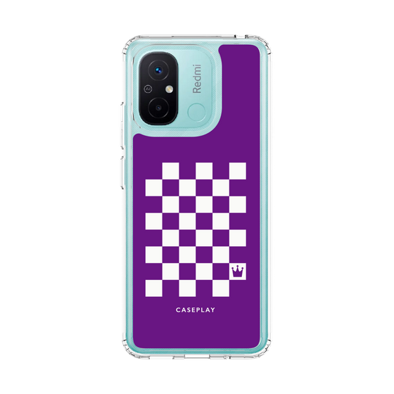 スリムプロテクションケース［ Racing checkered flag Purple - レーシングチェッカーフラッグ パープル ］