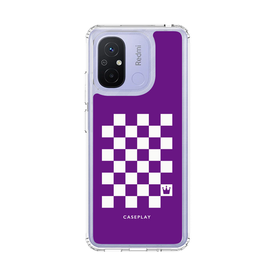 スリムプロテクションケース［ Racing checkered flag Purple - レーシングチェッカーフラッグ パープル ］