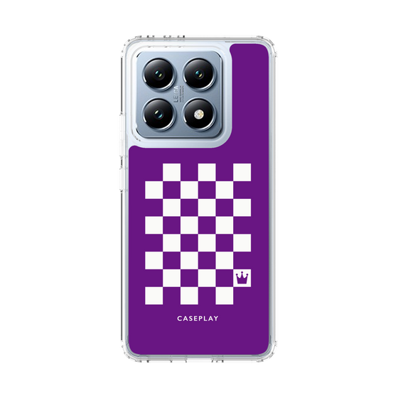 スリムプロテクションケース［ Racing checkered flag Purple - レーシングチェッカーフラッグ パープル ］