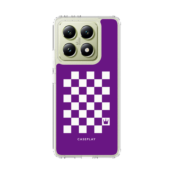 スリムプロテクションケース［ Racing checkered flag Purple - レーシングチェッカーフラッグ パープル ］