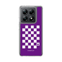 スリムプロテクションケース［ Racing checkered flag Purple - レーシングチェッカーフラッグ パープル ］