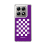 スリムプロテクションケース［ Racing checkered flag Purple - レーシングチェッカーフラッグ パープル ］