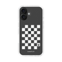 スリムプロテクションケース［ Racing checkered flag White - レーシングチェッカーフラッグ ホワイト ］