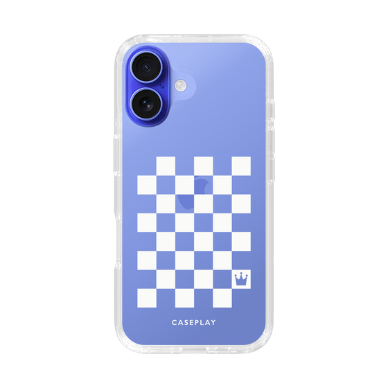 スリムプロテクションケース［ Racing checkered flag White - レーシングチェッカーフラッグ ホワイト ］