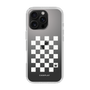 スリムプロテクションケース［ Racing checkered flag White - レーシングチェッカーフラッグ ホワイト ］