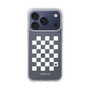 スリムプロテクションケース［ Racing checkered flag White - レーシングチェッカーフラッグ ホワイト ］
