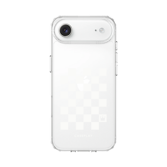 スリムプロテクションケース［ Racing checkered flag White - レーシングチェッカーフラッグ ホワイト ］