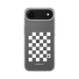 スリムプロテクションケース［ Racing checkered flag White - レーシングチェッカーフラッグ ホワイト ］