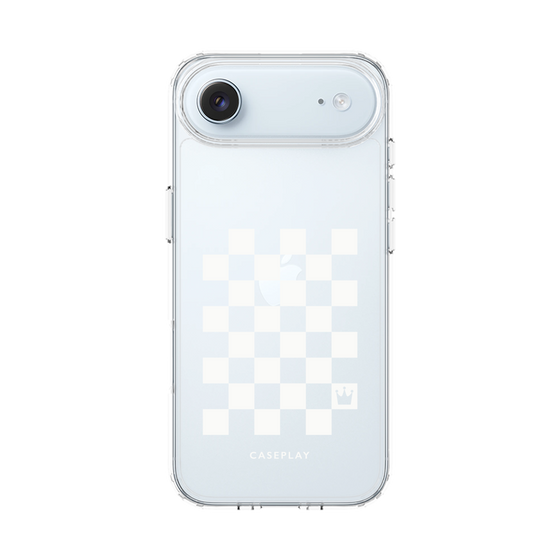 スリムプロテクションケース［ Racing checkered flag White - レーシングチェッカーフラッグ ホワイト ］