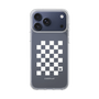 スリムプロテクションケース［ Racing checkered flag White - レーシングチェッカーフラッグ ホワイト ］