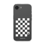 スリムプロテクションケース［ Racing checkered flag White - レーシングチェッカーフラッグ ホワイト ］