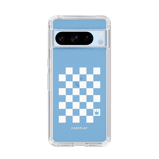 スリムプロテクションケース［ Racing checkered flag White - レーシングチェッカーフラッグ ホワイト ］