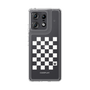 スリムプロテクションケース［ Racing checkered flag White - レーシングチェッカーフラッグ ホワイト ］
