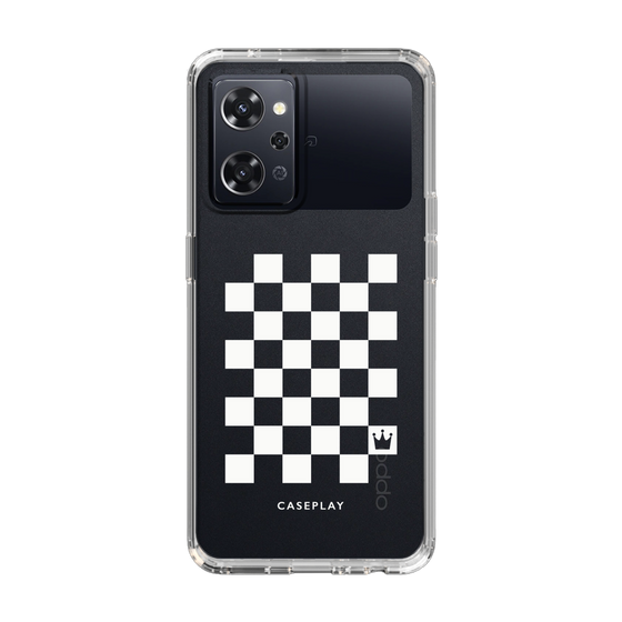 スリムプロテクションケース［ Racing checkered flag White - レーシングチェッカーフラッグ ホワイト ］